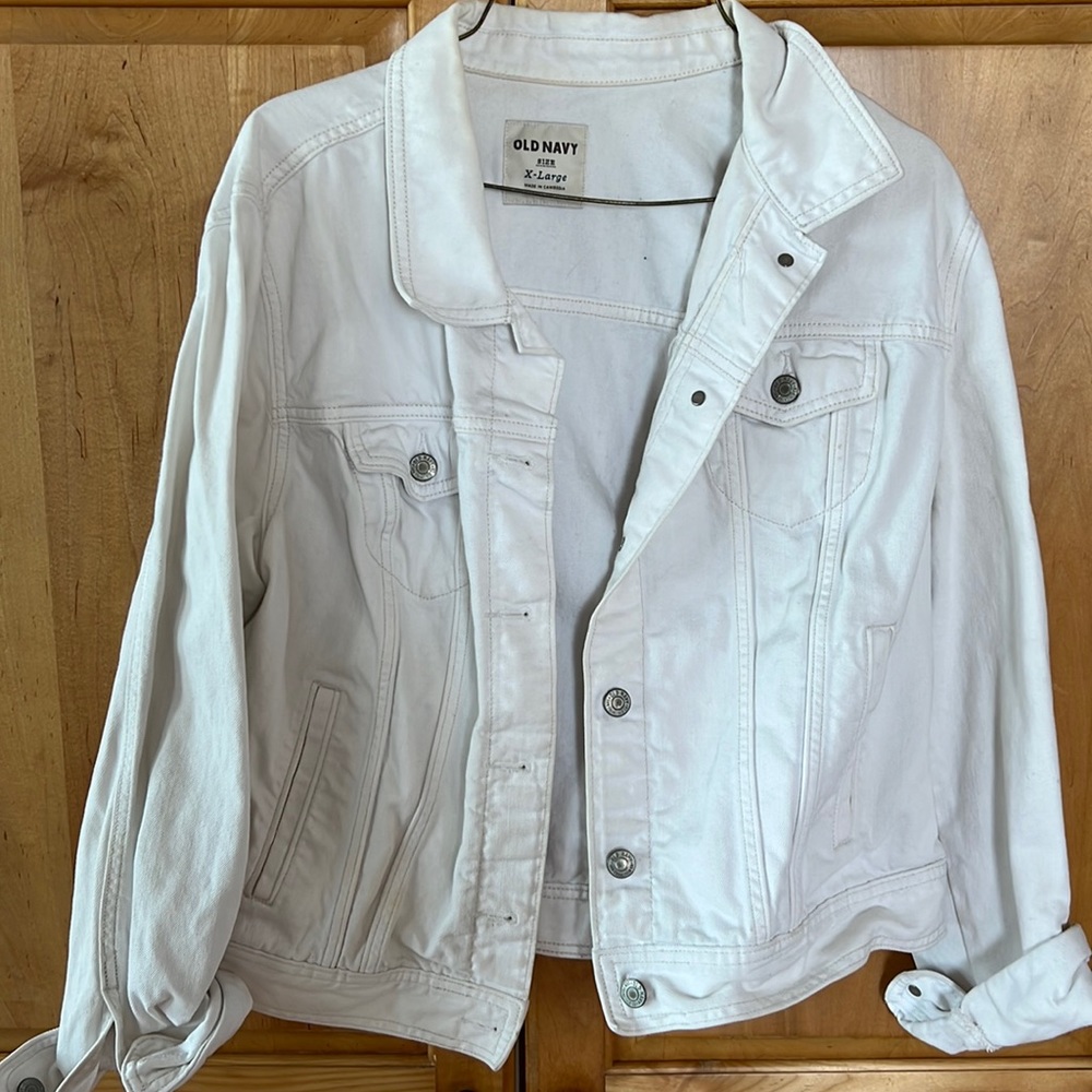 White denim jacket